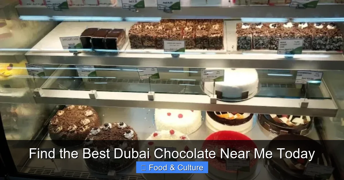 Find the Best Dubai Chocolate Near Me Today