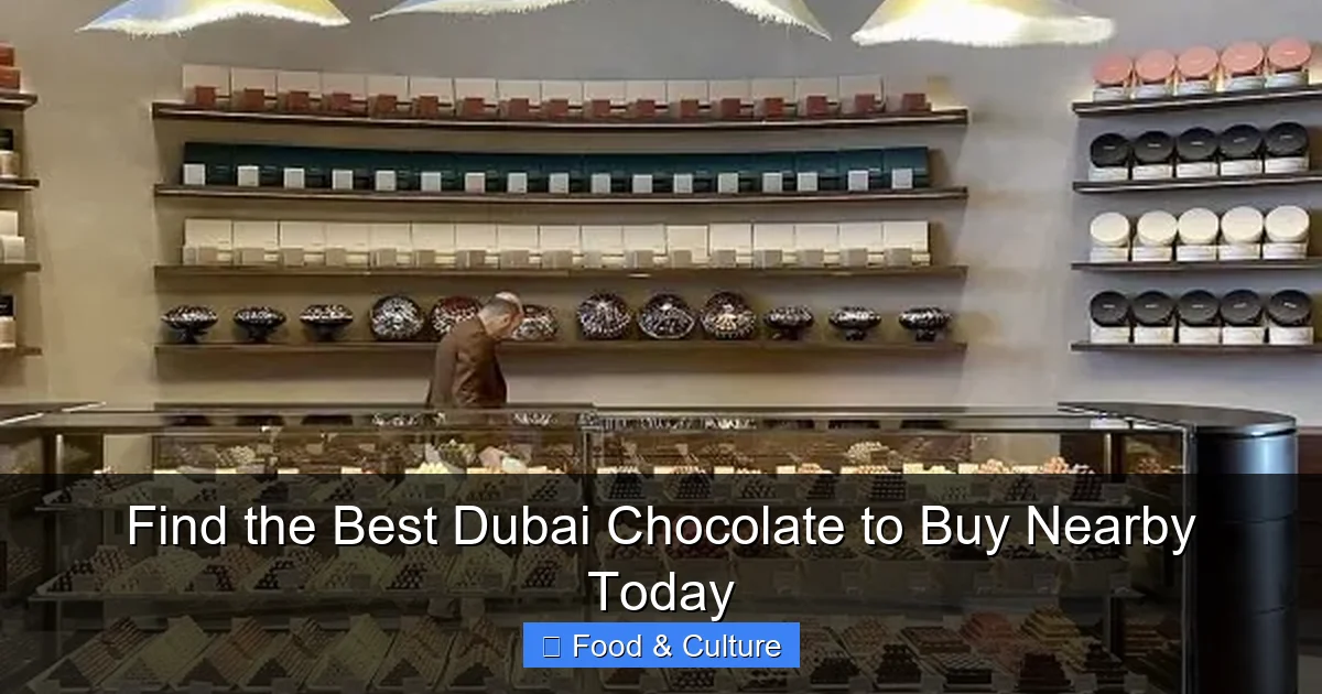 Find the Best Dubai Chocolate to Buy Nearby Today