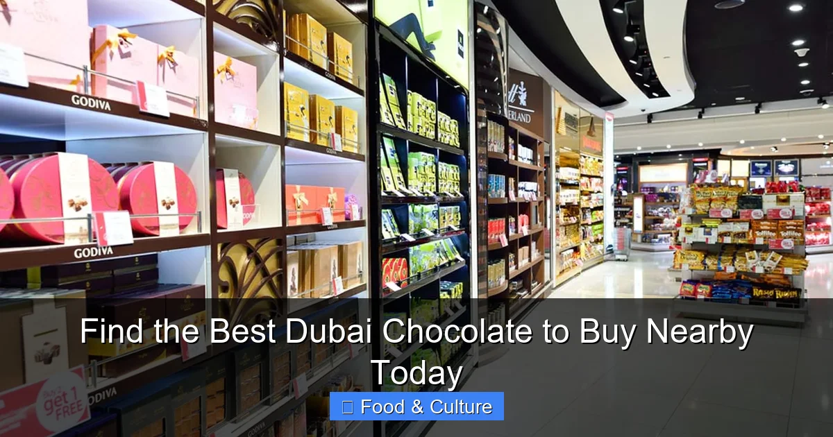 Find the Best Dubai Chocolate to Buy Nearby Today
