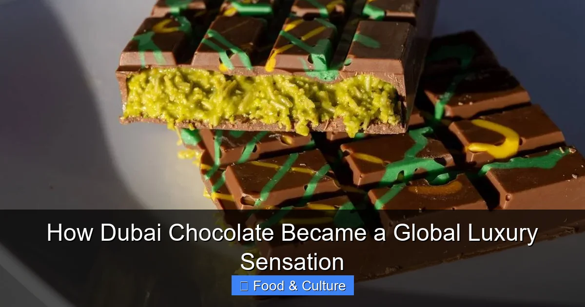 How Dubai Chocolate Became a Global Luxury Sensation