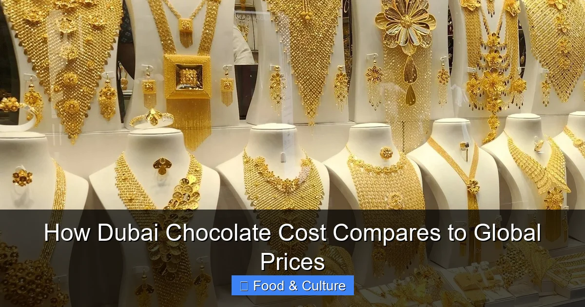 How Dubai Chocolate Cost Compares to Global Prices