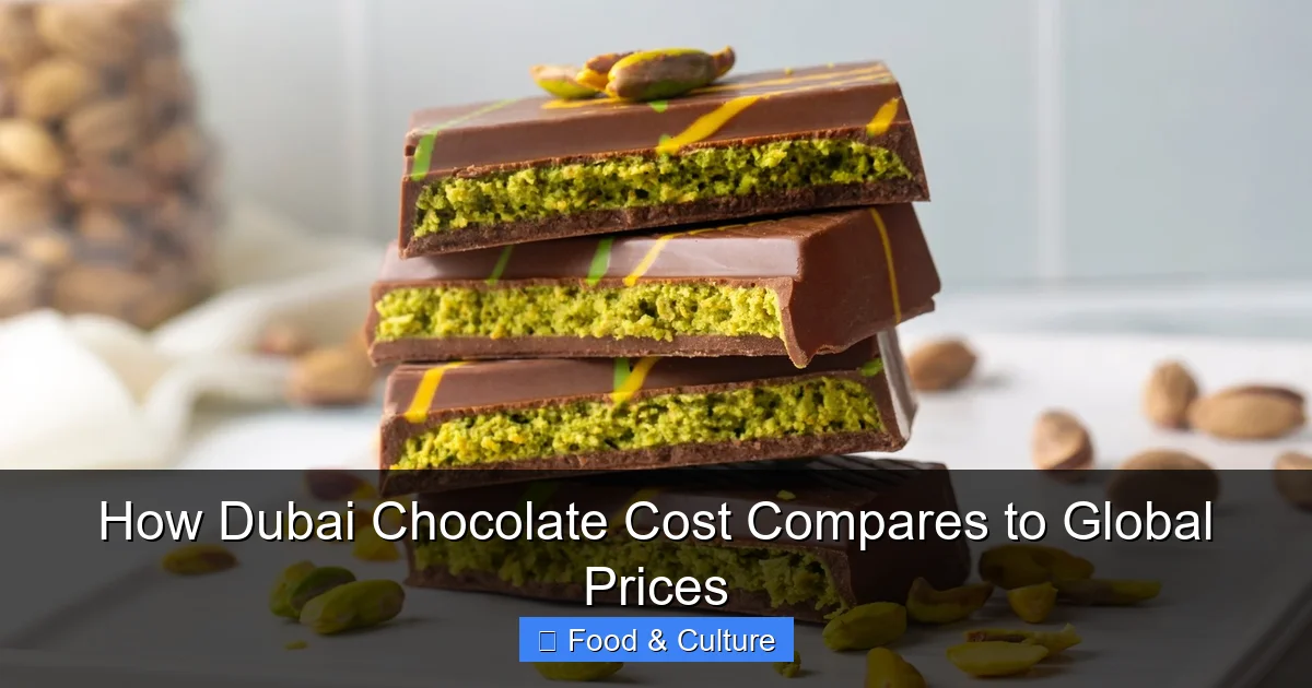 How Dubai Chocolate Cost Compares to Global Prices