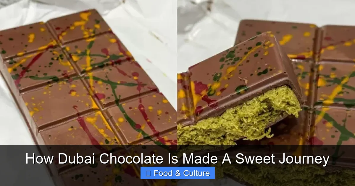 How Dubai Chocolate Is Made A Sweet Journey