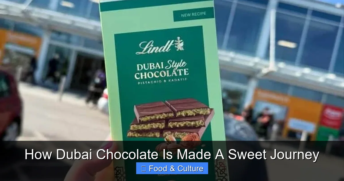 How Dubai Chocolate Is Made A Sweet Journey