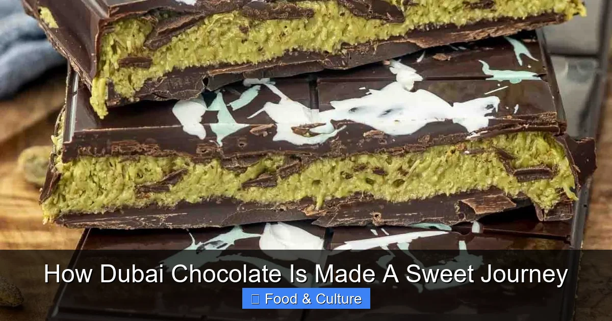 How Dubai Chocolate Is Made A Sweet Journey