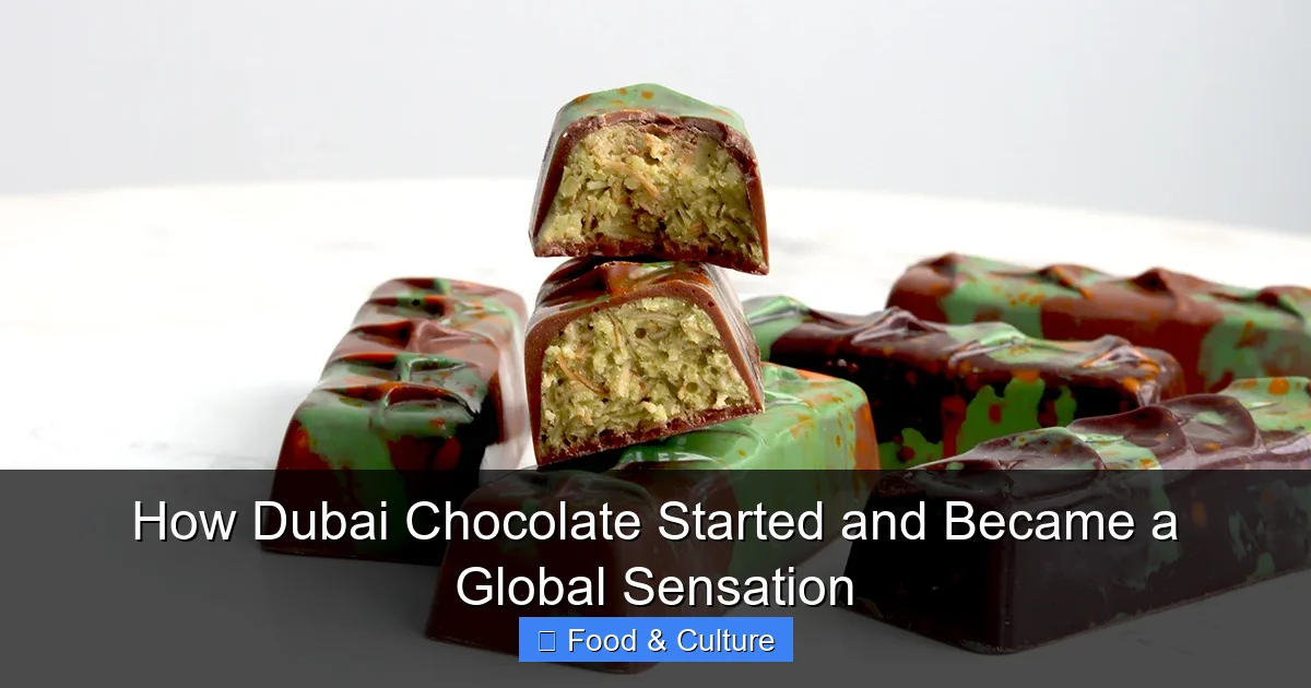 How Dubai Chocolate Started and Became a Global Sensation