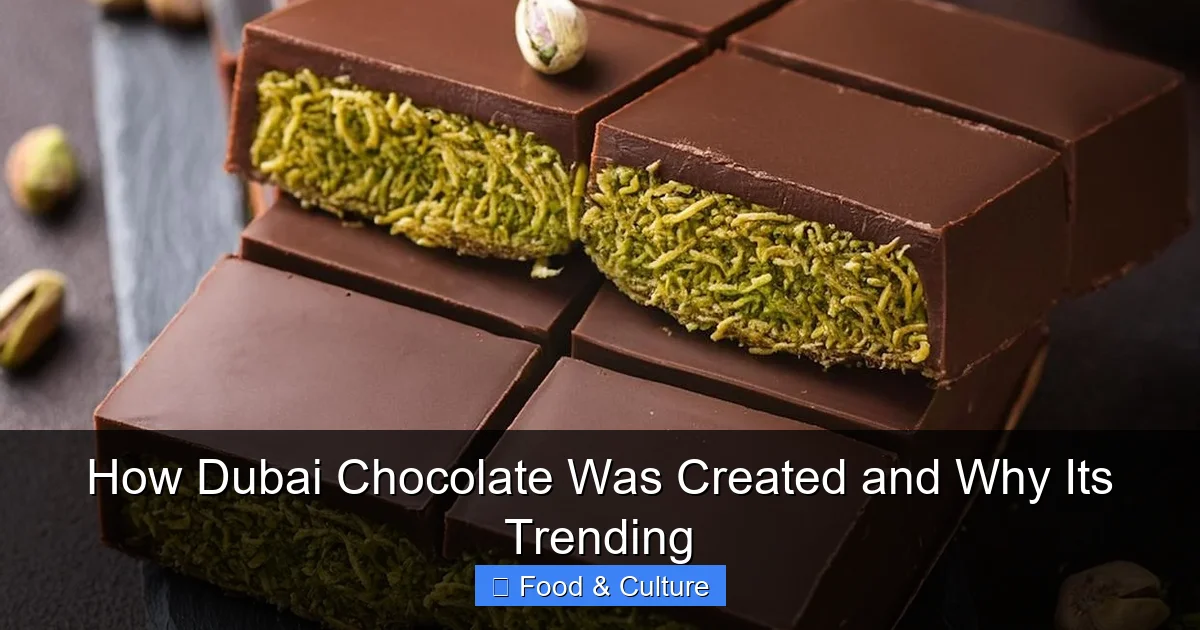 How Dubai Chocolate Was Created and Why Its Trending