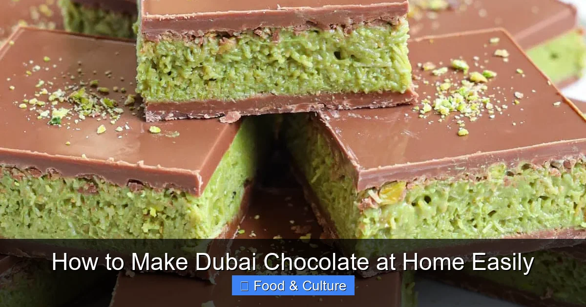 How to Make Dubai Chocolate at Home Easily