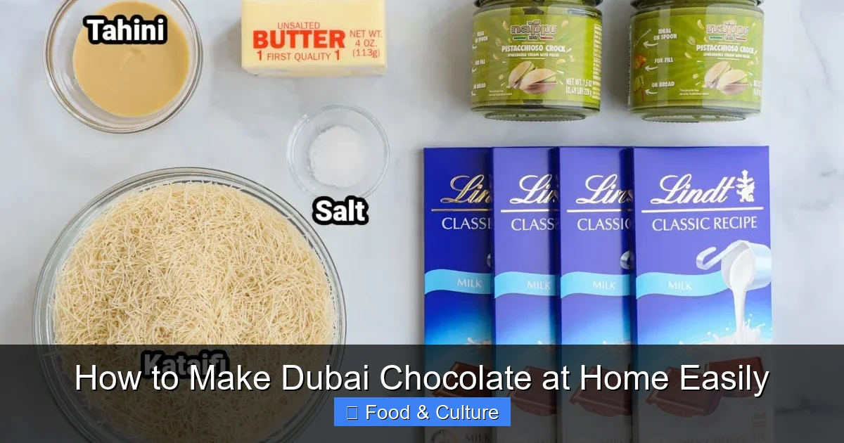 How to Make Dubai Chocolate at Home Easily
