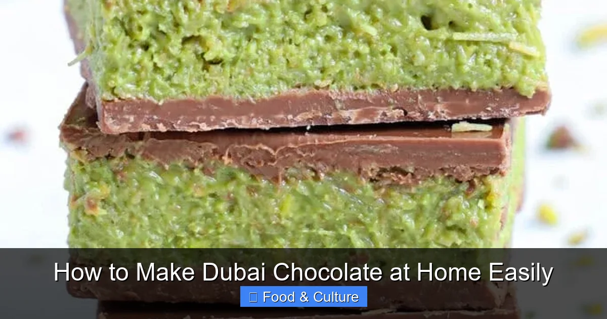 How to Make Dubai Chocolate at Home Easily