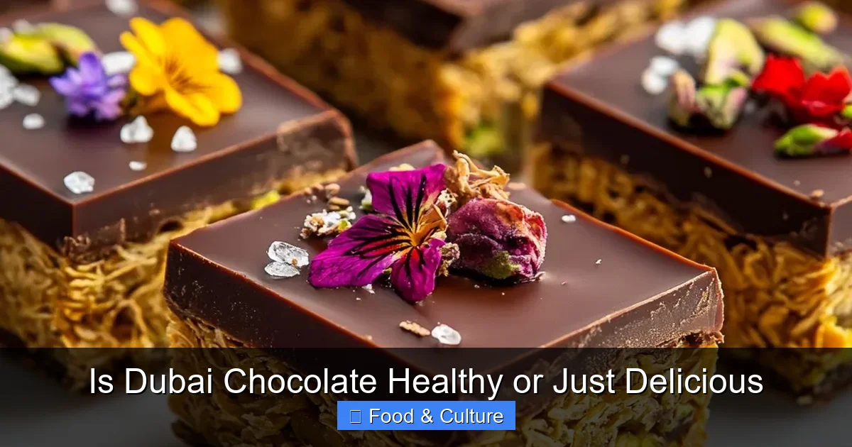 Is Dubai Chocolate Healthy or Just Delicious