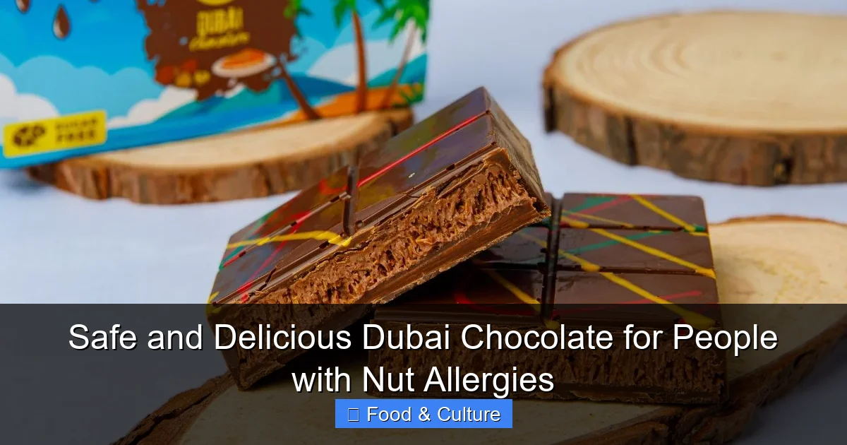 Safe and Delicious Dubai Chocolate for People with Nut Allergies