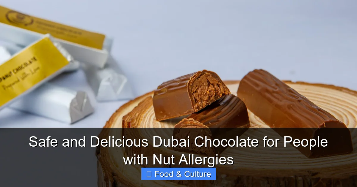 Safe and Delicious Dubai Chocolate for People with Nut Allergies