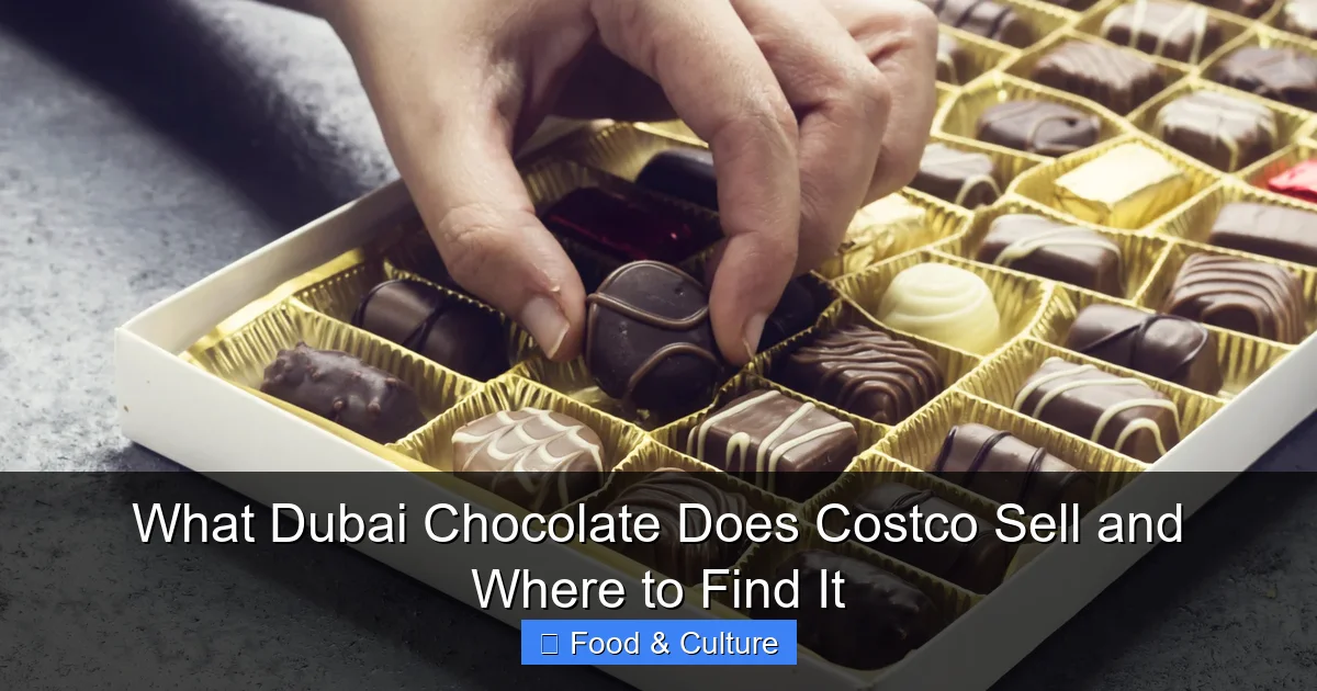 What Dubai Chocolate Does Costco Sell and Where to Find It