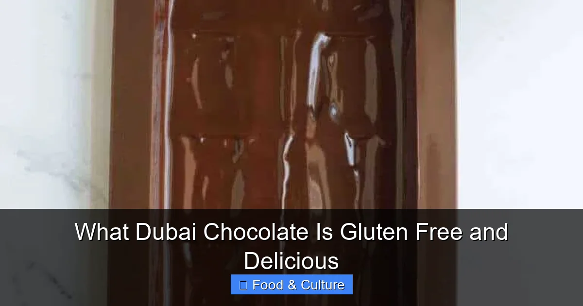 What Dubai Chocolate Is Gluten Free and Delicious
