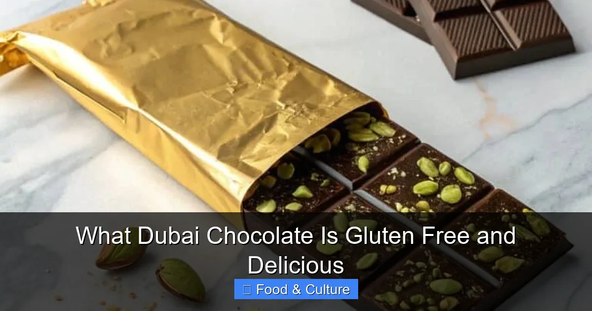 What Dubai Chocolate Is Gluten Free and Delicious