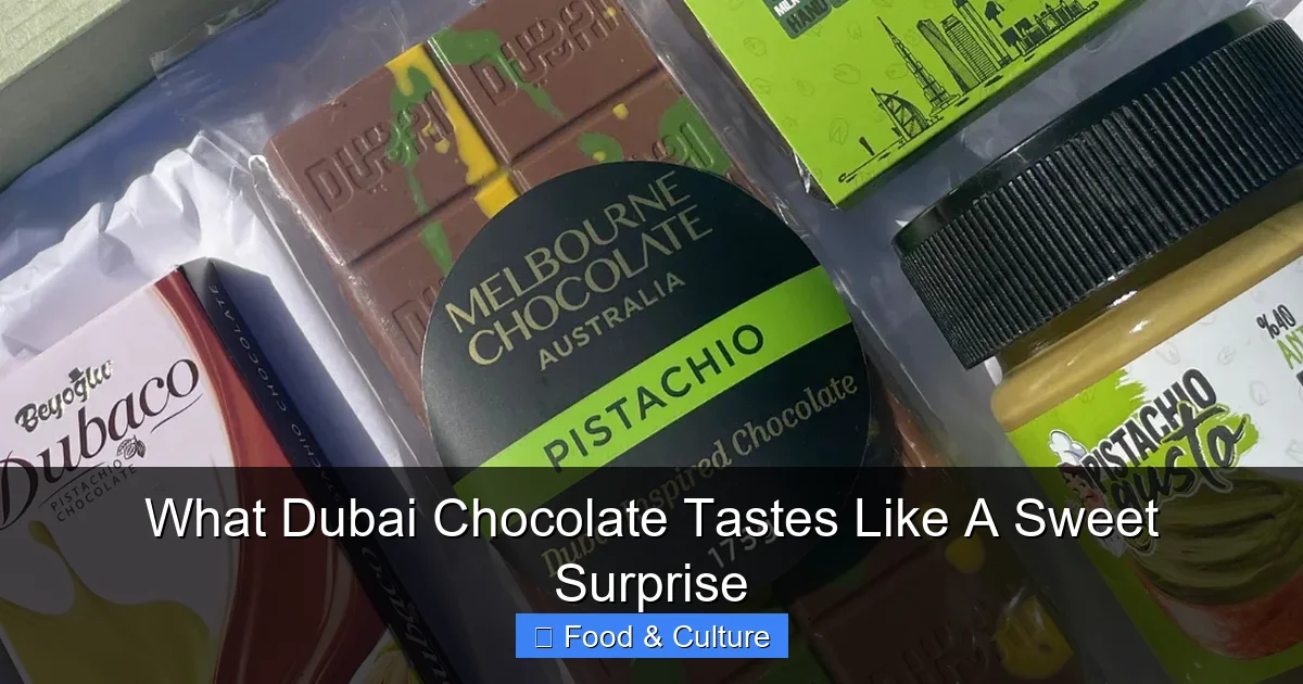 What Dubai Chocolate Tastes Like A Sweet Surprise