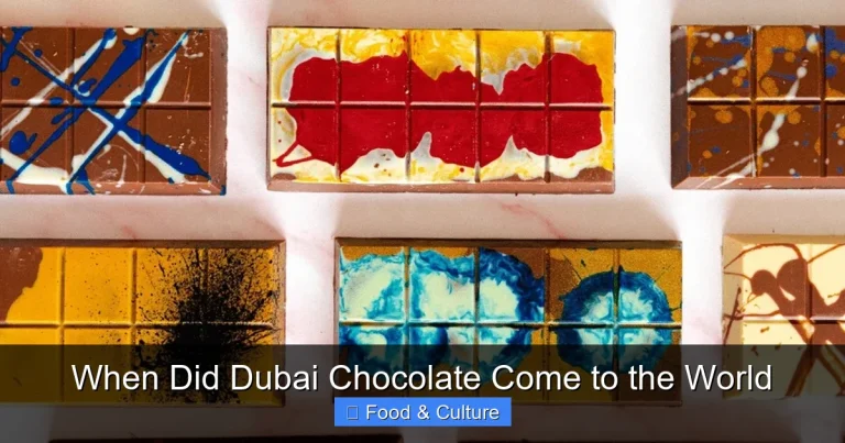 When Did Dubai Chocolate Come to the World When Did Dubai Chocolate Come to the World