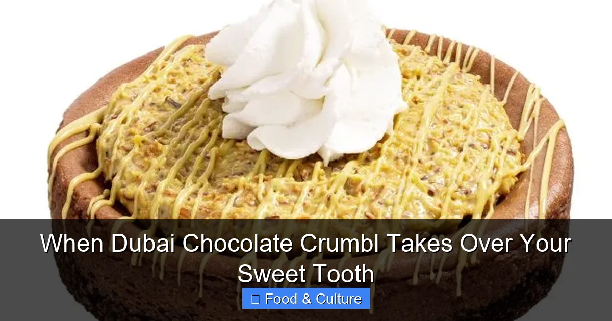 When Dubai Chocolate Crumbl Takes Over Your Sweet Tooth