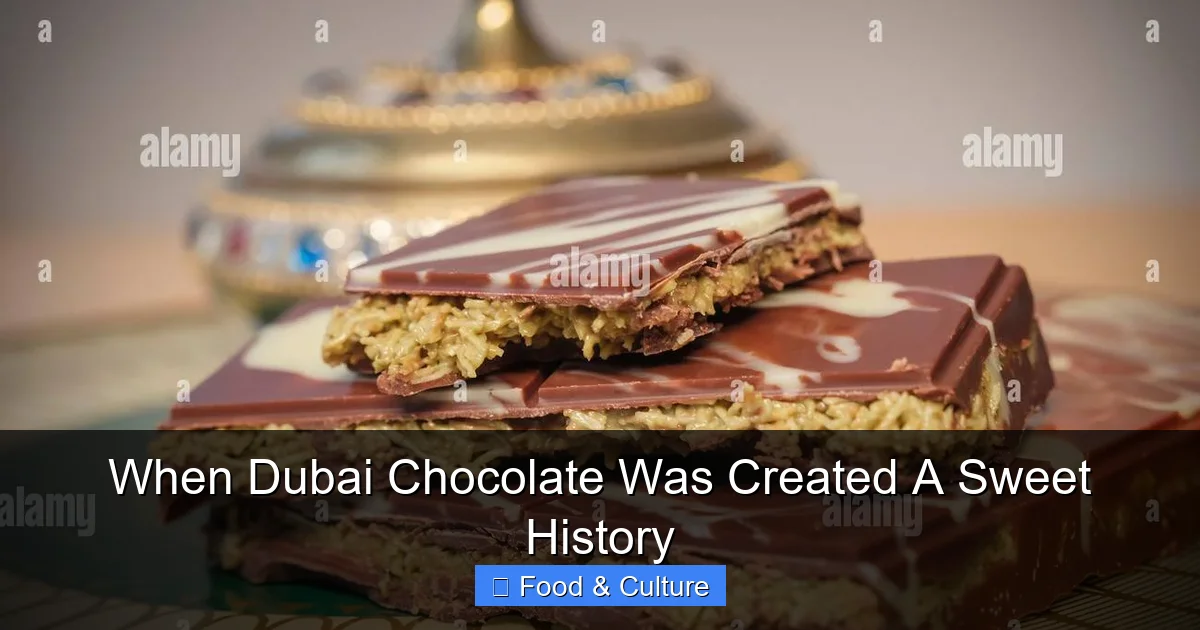 When Dubai Chocolate Was Created A Sweet History