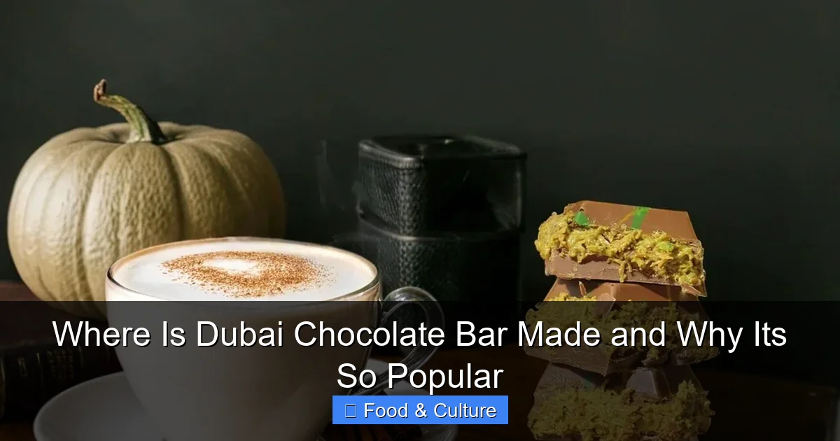 Where Is Dubai Chocolate Bar Made and Why Its So Popular