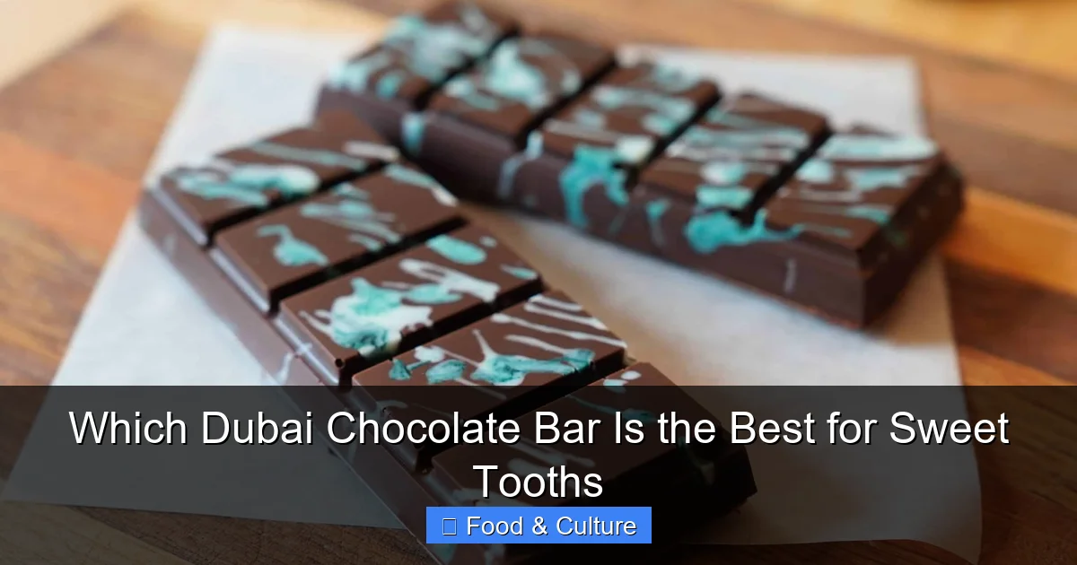 Which Dubai Chocolate Bar Is the Best for Sweet Tooths