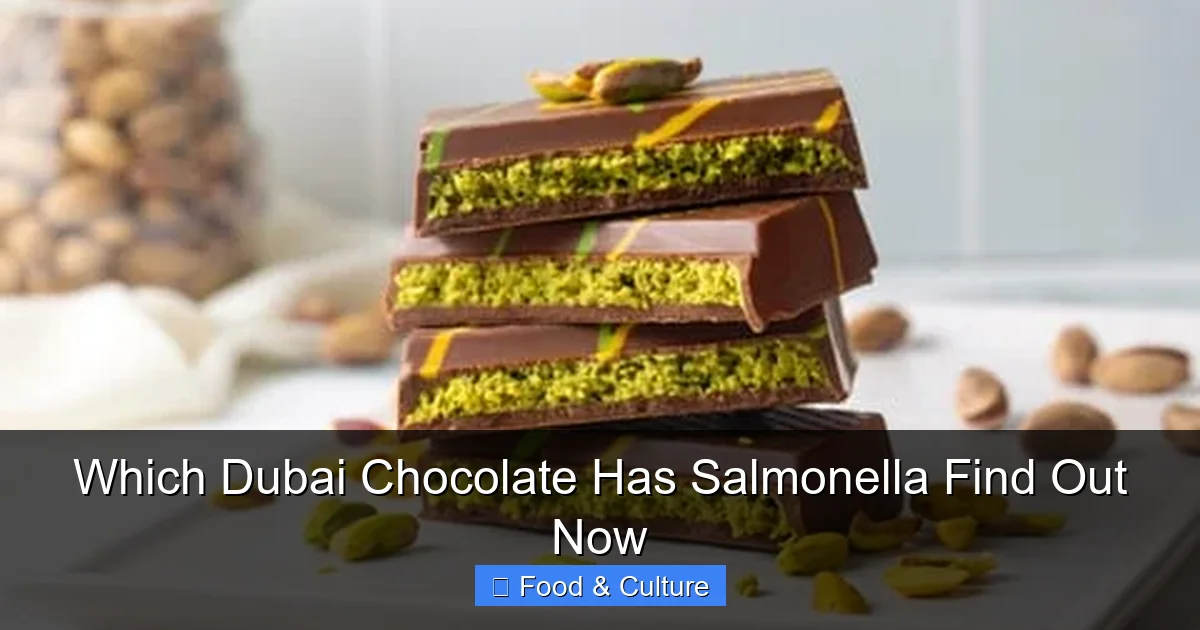 Which Dubai Chocolate Has Salmonella Find Out Now