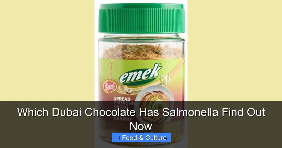 Which Dubai Chocolate Has Salmonella Find Out Now