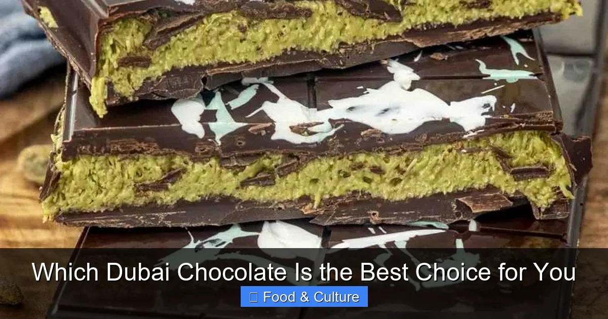 Which Dubai Chocolate Is the Best Choice for You