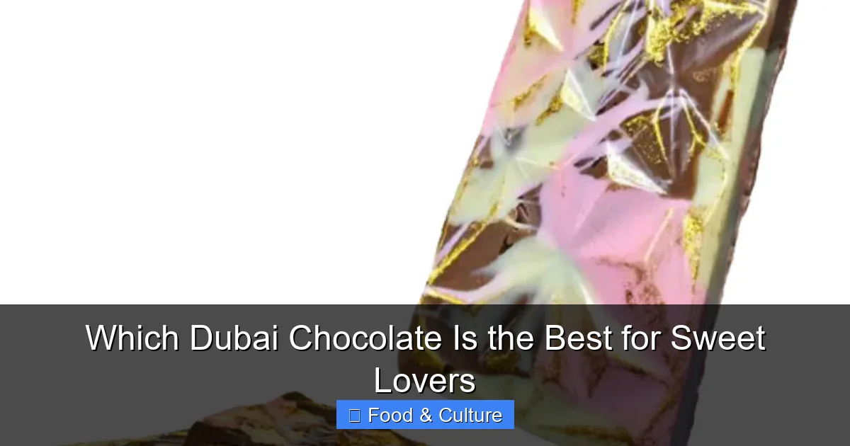 Which Dubai Chocolate Is the Best for Sweet Lovers