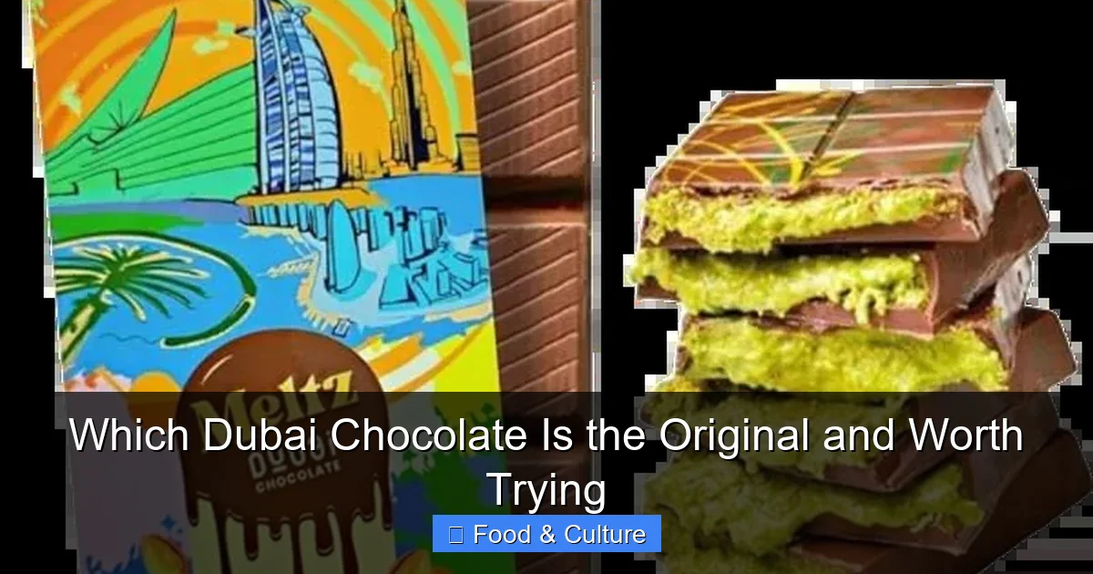 Which Dubai Chocolate Is the Original and Worth Trying