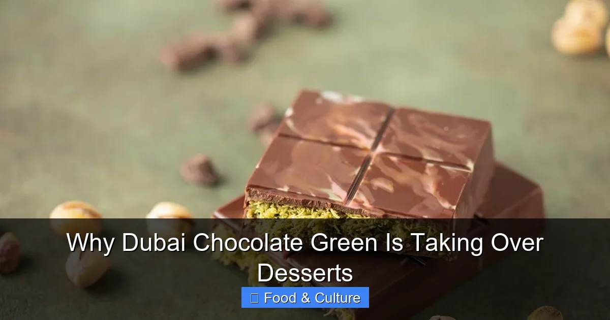 Why Dubai Chocolate Green Is Taking Over Desserts