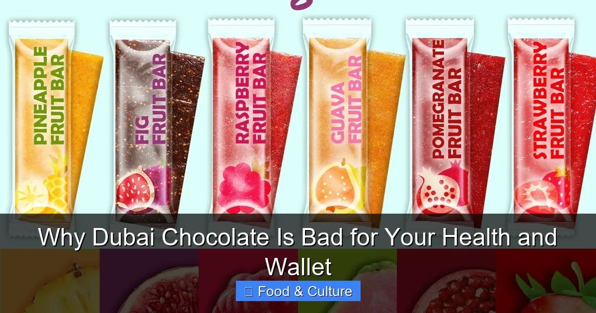 Why Dubai Chocolate Is Bad for Your Health and Wallet