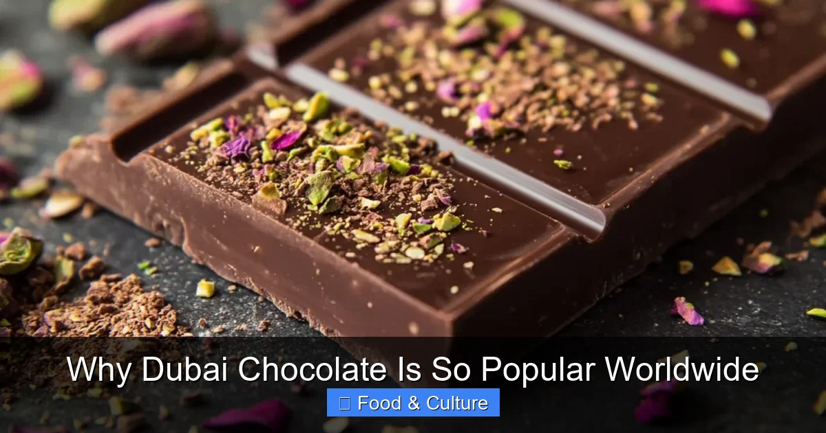 Why Dubai Chocolate Is So Popular Worldwide
