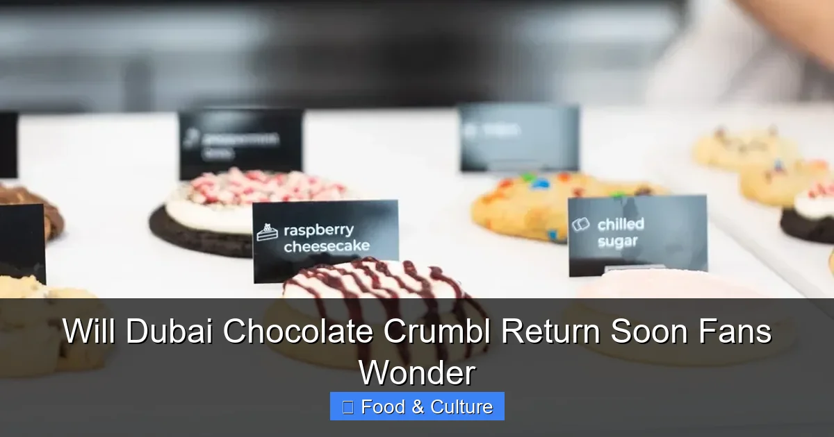 Will Dubai Chocolate Crumbl Return Soon Fans Wonder