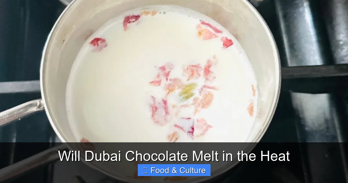 Will Dubai Chocolate Melt in the Heat